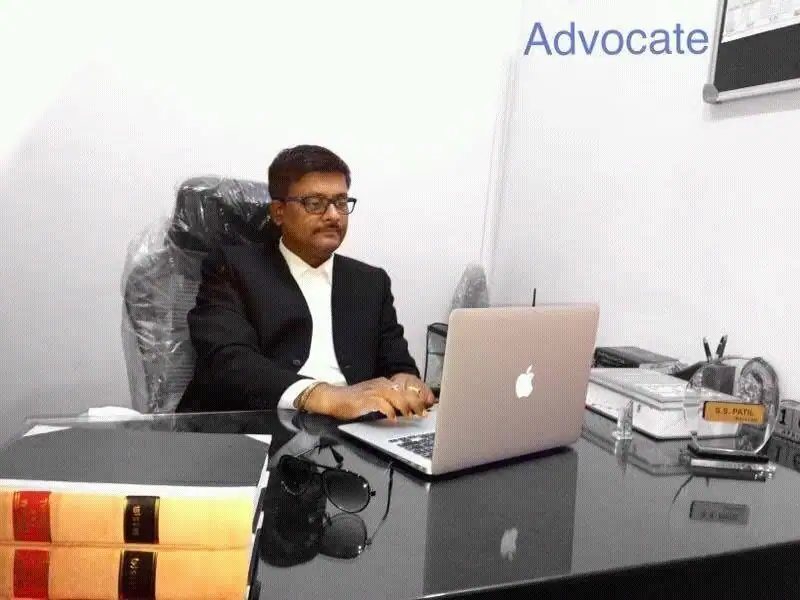 Advocate Sharanagouda S. Patil at his chambers in Vijayanagar, Bengaluru